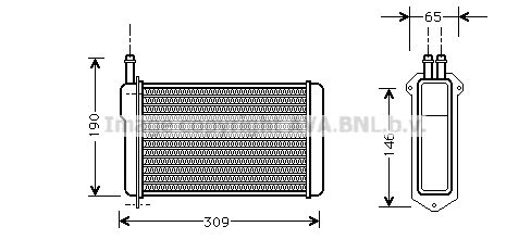 AVA QUALITY COOLING šilumokaitis, salono šildymas LA6009